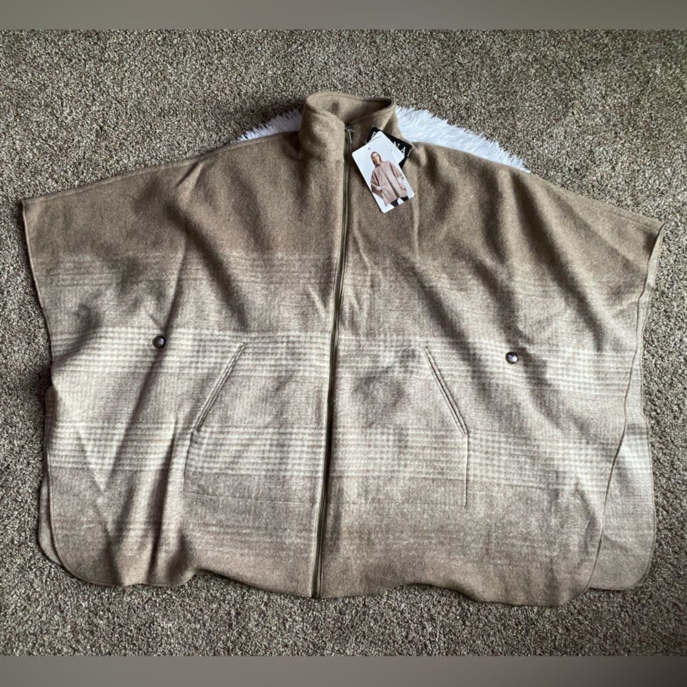 Bernardo‎ Sweater Poncho New Wool Blend Womens Size S/M Small Medium